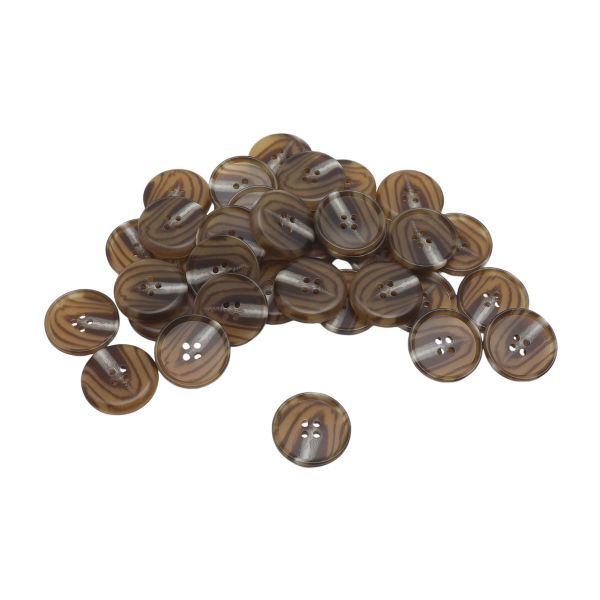 Пуговицы 4 прокола 44L=28 мм, col. C коричневый, 36 шт, CN2833