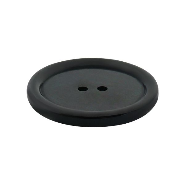 Пуговицы 2 прокола 48L (30мм), пластик (Blk-01 черный), CB_3685, 36 шт
