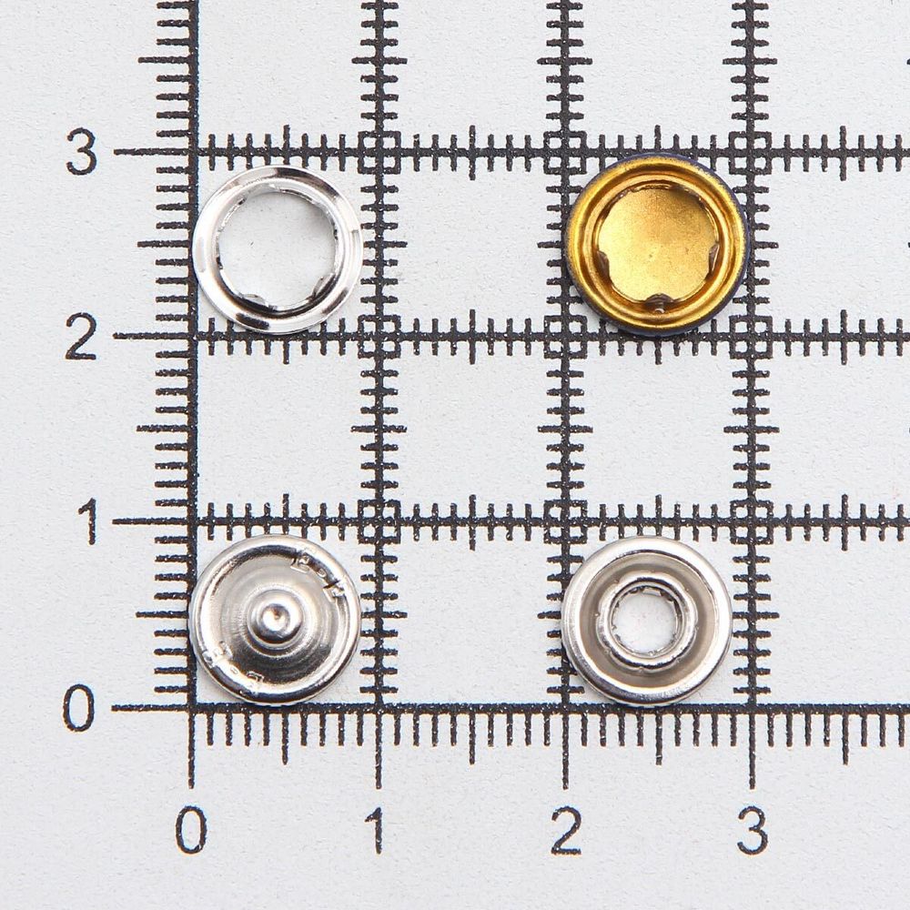 Кнопка рубашечная (джерси) закрытая ⌀9.5 мм, ≈144 шт, МЕТАЛЛ, эмаль, 569 т.синий глянцевый, NEW STAR