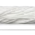 Шнур полипропилен круглый вязаный ⌀6.0 мм / 100 метров, 6-01 белый