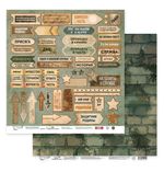 Бумага для скрапбукинга Армейская жизнь 190 гр/м², 30.5х30.5 см, 10 шт, Mr.Painter PSR 201107