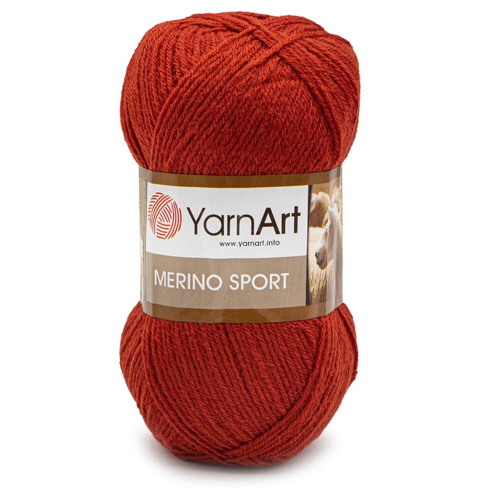 Пряжа YarnArt (ЯрнАрт) Merino Sport / уп.5 мот. по 100 г, 400м, 764 красный /TOS/