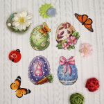 Набор для вышивания на пластиковой канве МП Студия Пасхальный квартет 8х7см, Р-589