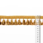 Бахрома отделочная 45.0 мм / 10 метров, с кистями, 253 т.золотой, Gamma 555
