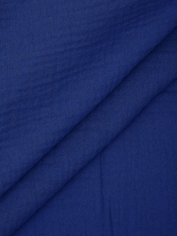 Муслин 125 г/м², 130 см / 25 метров, TBY.Mus.24723.27, цв.27 синий