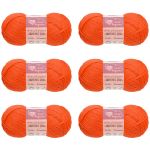 Пряжа Люблю вязать Фитнес 200 / уп.6 мот. по 50 г, 200 м, 155 красный