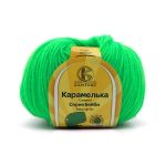 Пряжа Камтекс Карамелька / уп.10 мот. по 50 г, 175 м, 027 незрелый лимон