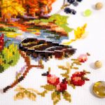 Набор для вышивания нитками Чудесная игла, Осенние зарисовки 21x26 см