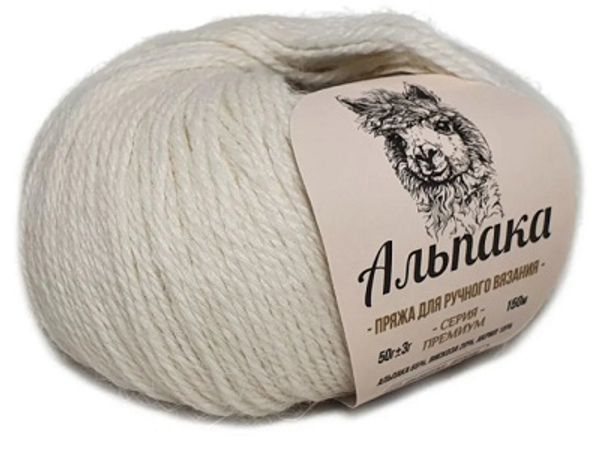 Пряжа Камтекс Альпака / уп.6 мот. по 50 г, 150 м, цв.205 белый