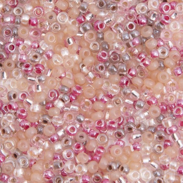 Набор бисера Preciosa 10/0 (2.3 мм), 20 г, 5 цветов, ассорти №4, розовый