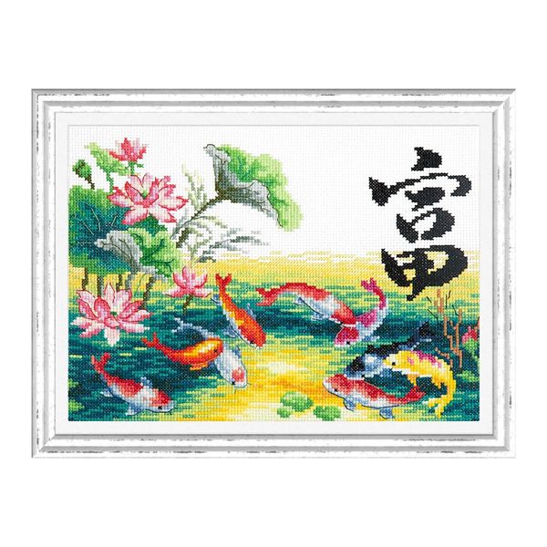 Набор для вышивания нитками Чудесная игла, Богатство, 25х18 см