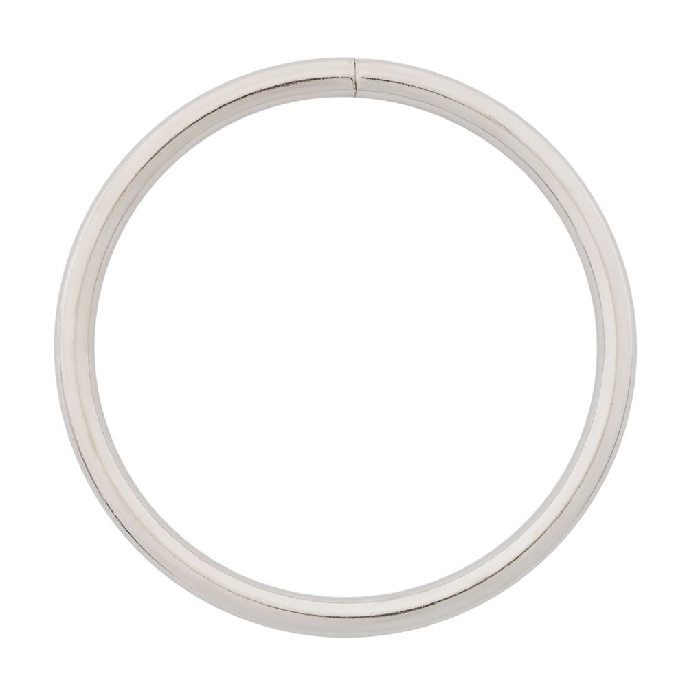 Кольцо разъемное металл in ⌀60 мм (70 мм внешн.), никель, 50 шт