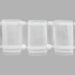 Лента (тесьма) шторная: сборка волна (1:2) 100 мм / 100 метров, органза с эффектом люверсов MirTex