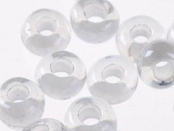 Бисер Preciosa прозрачный, цветной центр и покрытие 10/0 (2.3 мм), 1х50г, цв. 38602