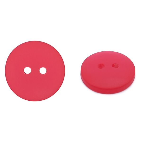 Пуговицы на 2 прокола 22L (14мм), пластик (col.33 ярко-красный), CR-K18M, 144 шт