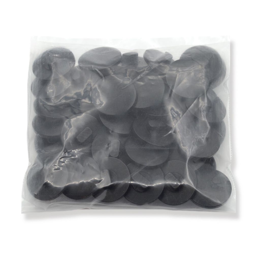 Пуговицы на ножке 28L (18мм) (Black (черный)), 48 шт, S090170