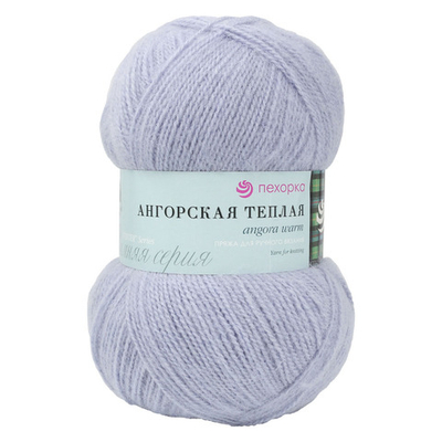 Пряжа Пехорка Ангорская теплая / уп.5 мот. по 100 г, 480 м, 25 кристалл
