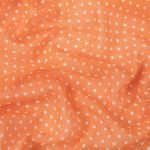 Ткань блузочная Chiffon 68 г/м², 200х147 см, 5 оранжевый/ белый, Gamma PC-05