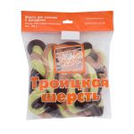 Шерсть для валяния полутонкая 100%, мультиколор, 100г, 1556 мультиколор, липа/шоколадля кофе