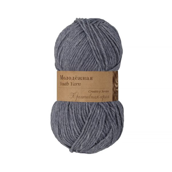 Пряжа Пехорка Молодежная / уп.5 мот. по 100 г, 280 м, цв.256 св.джинса