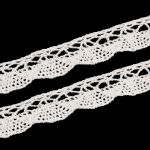 Кружево вязаное (тесьма) хлопковое 20 мм / 9.14 метров, бежевый
