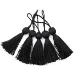 Кисти шторные 70.0 мм, вискоза, цв.115 черный, 5 шт