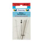 Иглы ручные бисерные ⌀0.5 мм, сталь, 10 шт, Gamma NC-201