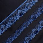 Кружево отделочное в стиле "трикотаж" 20 мм, диз. 1669 цв.11 синий, уп.27,4м