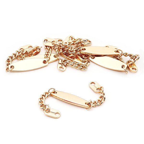 Вешалка-цепочка 100 мм, металл, золото, МТ_1861, 6 шт
