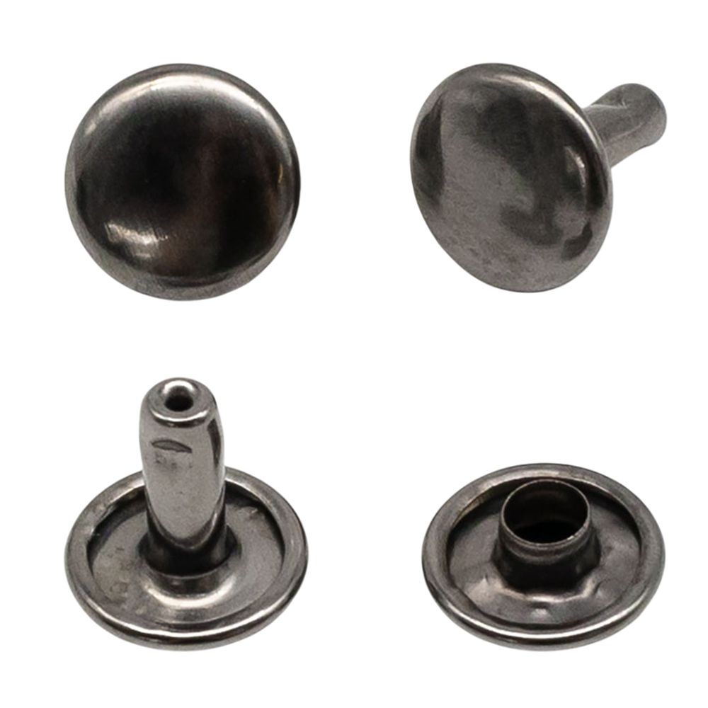 Хольнитены двухсторонние ⌀9 мм, h=9 мм, сталь, New Star №33.5, чер.никель, уп≈2000 шт