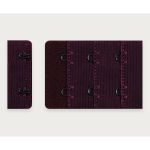 Застежки для бюстгальтера текстильные 2х3, 38 мм, 25 шт, 076 сливовое вино, Arta