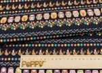 Ткань для пэчворка Peppy Крошки-матрешки, рулон 112 см / 5 метров, КМ-09 черный, Peppy