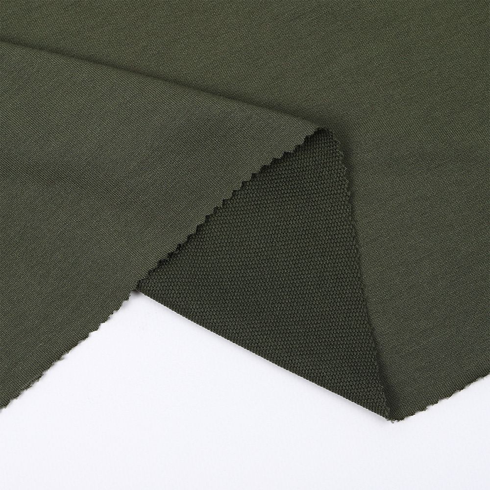 Футер 2-нитка петля поливискоза стрейч 220 г/м², 160 см / 3 метра, ФУТ2Х.TBY.ПЭ-ВИС.S096.3, цв.S096 хаки