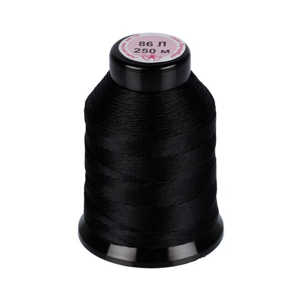Нитки лавсан 86Л 100% полиэфир 250 м, 5 шт, 115 черный, Гамма