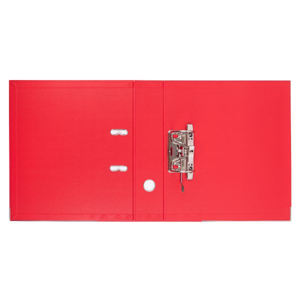 Регистратор PVC, 2-х стороннее покрытие, мет.уг. 75 мм, 10 шт, Premier A4 арочный механ, красный ЕС100262004, Expert Complete