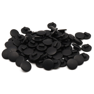 Пуговицы на ножке 18L (11мм), пластик (Black (черный)), NE68, 72 шт
