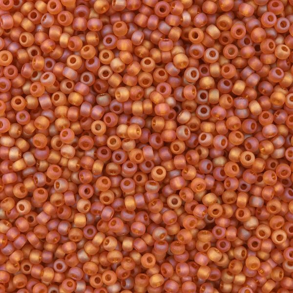 Бисер Preciosa прозрачный с радужным покрытием матовый 10/0 (2.3 мм), круг.отв, 50 г, (11070)