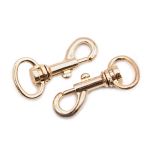 Карабин металл 19.0 мм (53х24 мм), золото, 10 шт