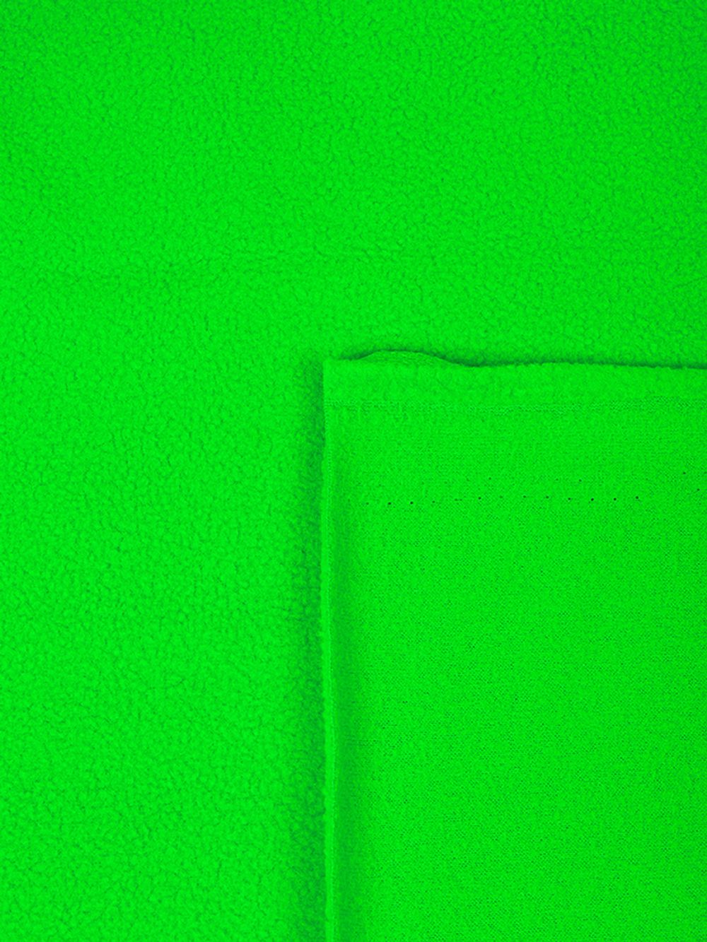Флис 2-сторонний 190 г/м², 150 см / 2 метра, TBY-0059-333.2, цв.F333 неон зеленый