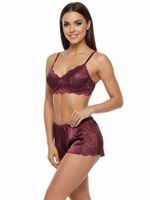 Атлас стрейч для нижнего белья 107 г/м², 125 см / 1 метр, 0180 цв.117 бордо