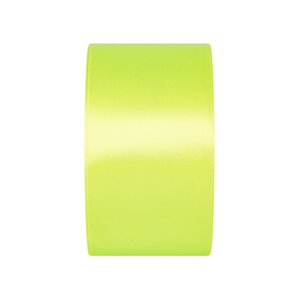 Лента атласная 1-сторонняя 50.0 мм / 33±2 метра, 057 желто-зеленый, Gamma