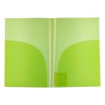 Папка-уголок (2 кармана) A4 180 мкм волокно, 20 шт, лайм EC210030221, Expert Complete