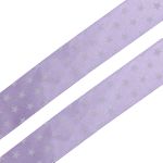 Лента атласная с рисунком 25.0 мм / 3 метра, Звездочки (сиреневый), Globus