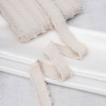 Тесьма отделочная твидовая 40 мм / 41.14 метра, молочный, 3Al286