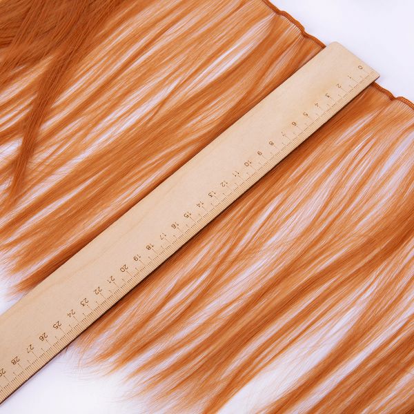 Трессы для кукол 25 см, 100 см, 34 г, 18 золотисто-медный, HobbyBe HAR-3