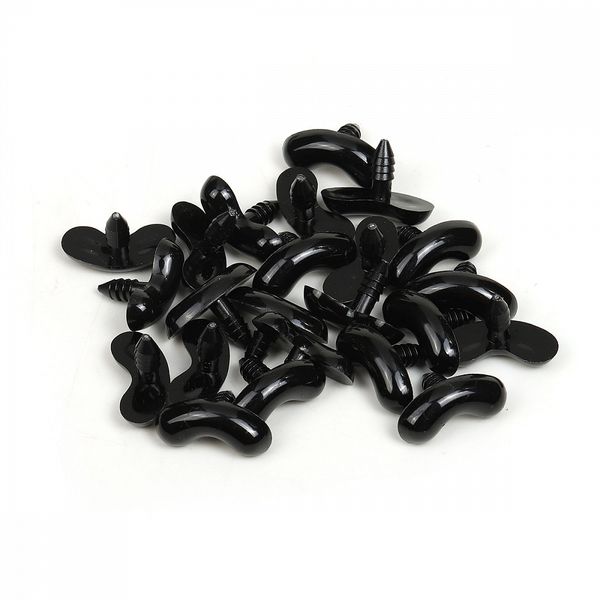 Брови полукруглые 20 мм, TBY.70081, цв.черный уп.50 шт