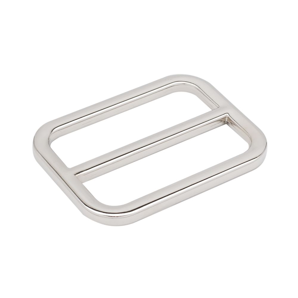 Пряжка регулировочная металл 30 мм (36х27 мм, d-3 мм, литая, никель, 4 шт