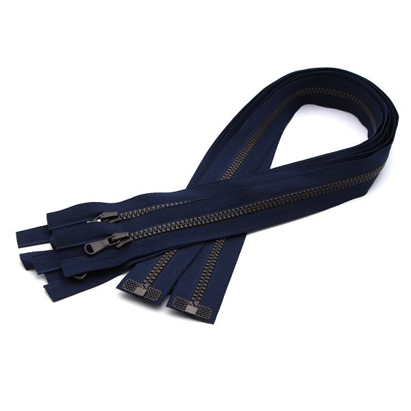 Молния трактор Arta Т6 (6 мм) 1 зам., разъем., 60 см, Noir, цв. 044 т.синий / 1000 брунит, уп.5 шт