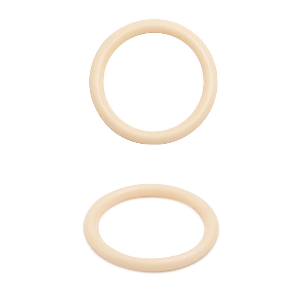 Кольца для бюстгальтера пластик ⌀15.0 мм, C180 телесный, 100 шт