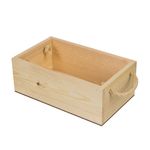 Заготовка деревянная Ящик с веревочными ручками, сосна, 15х25х9 см, ВД-484 Mr.Carving